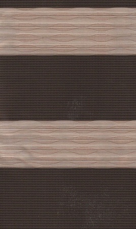 Открытые рулонные шторы день-ночь Лацио, коричневый 87
